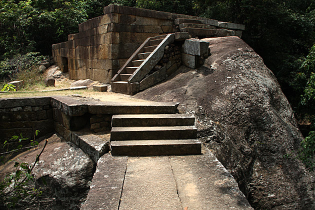 Forest Monastery of Ritigala steps in Sri Lanka