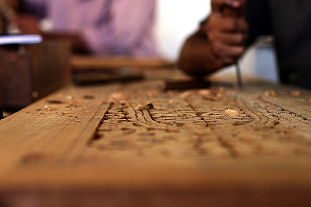 Wood crafting workshop in Kandy, Sri Lanka